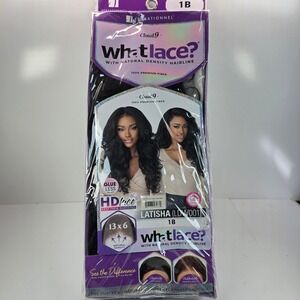Sensationnel Cloud 9 What Lace Latisha Wig 13x6 HD Lace Frontal 1B Off Black